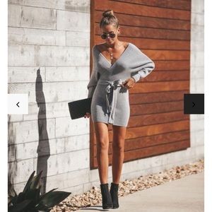 RED VICI fatal attraction kimono sweater dress